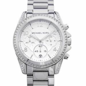 Michael Kors Silver Chronograph Watch 39mm